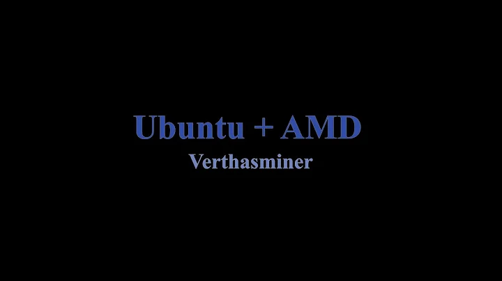 Installing AMD graphics driver on Ubuntu Server and running Verthashminer