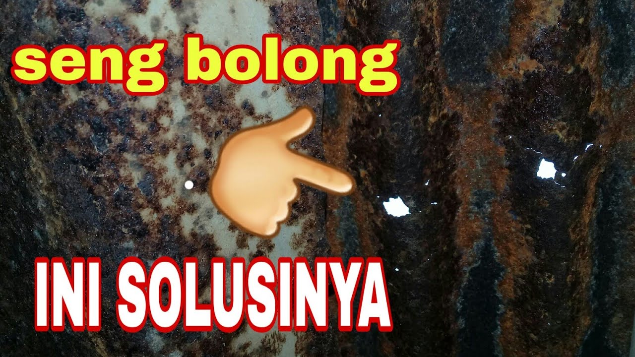 Cara mudah mengatasi atap bocor.seng /esbes bolong ini ...