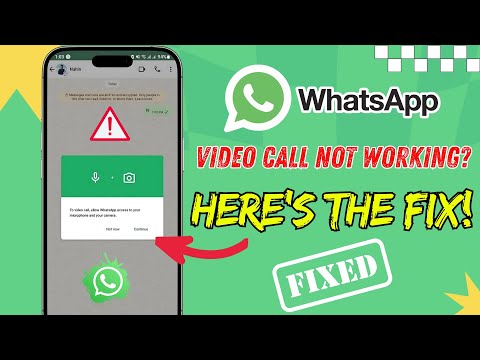 Fix WhatsApp Video Call Not Working - Allow Microphone and Camera Access