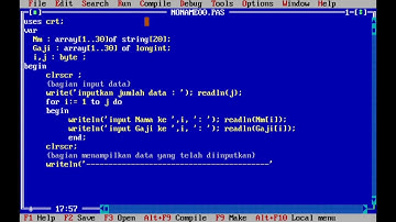 menghitung gaji karyawan menggunakan turbo pascal