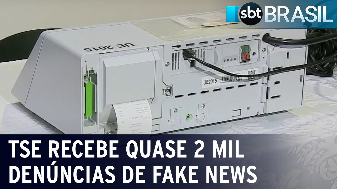 TSE recebe quase 2 mil denúncias de fake news | SBT Brasil (19/08/22)