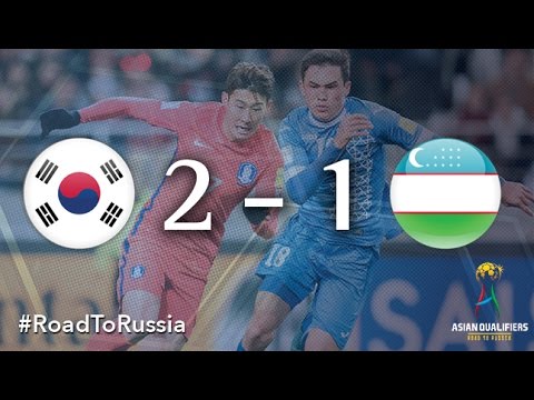 Корея - Узбекистан 2:1 видео