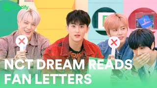 NCT DREAM reads fan letters and spills their own secrets too | Spotify Fangorithm Teaser