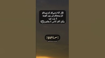 سورة الجاثية الآية ٢٥ الى ٢٧ بصوت الشيخ محمد صديق المنشاوي