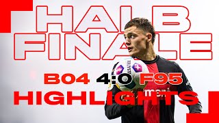 Bayer 04 zieht ins Pokal-Finale ein! Highlights des 4:0-Siegs gegen Fortuna Düsseldorf