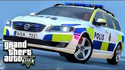 Gta 5 Real Life Car Mods – LSPD Volvo V70 Police (Polis) (Gta 5 Pc Mod)