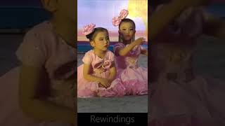 A little girl falls asleep during dance performance - Rewinding