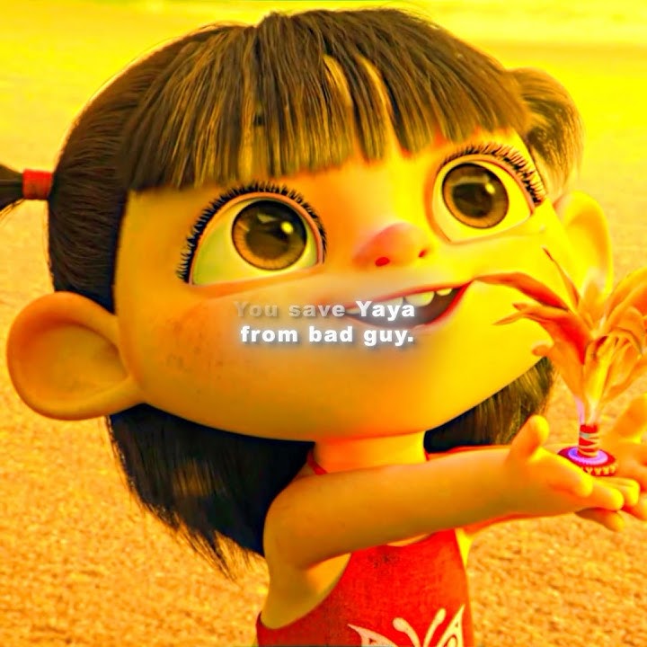 Ne Zha saved the little girl, but he was still regarded as a demon by them. #nezha #movie #sad