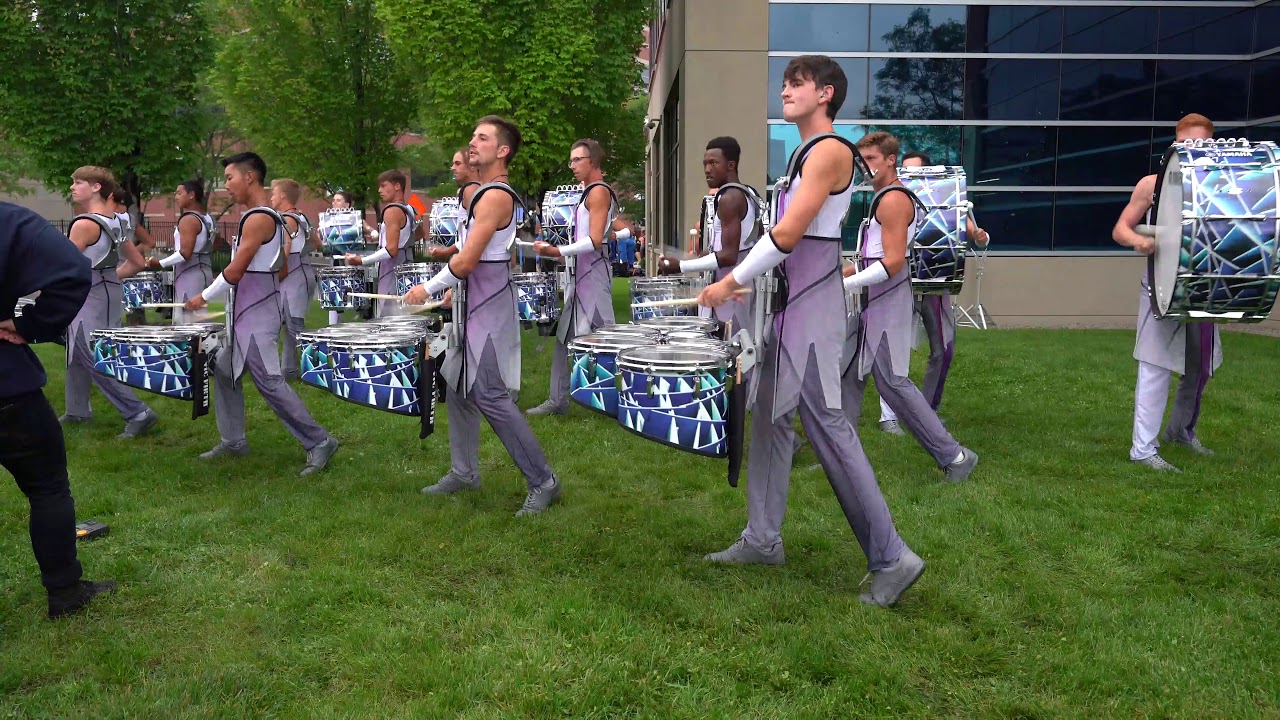 Carolina Crown Battery 2019 Book Segments In The Lot Dci Premiere Detroit Youtube