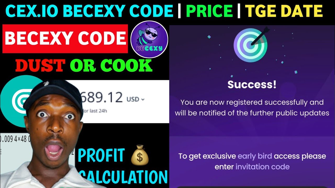 Cex.io Becexy Code | Price News | Listing Date Update - YouTube