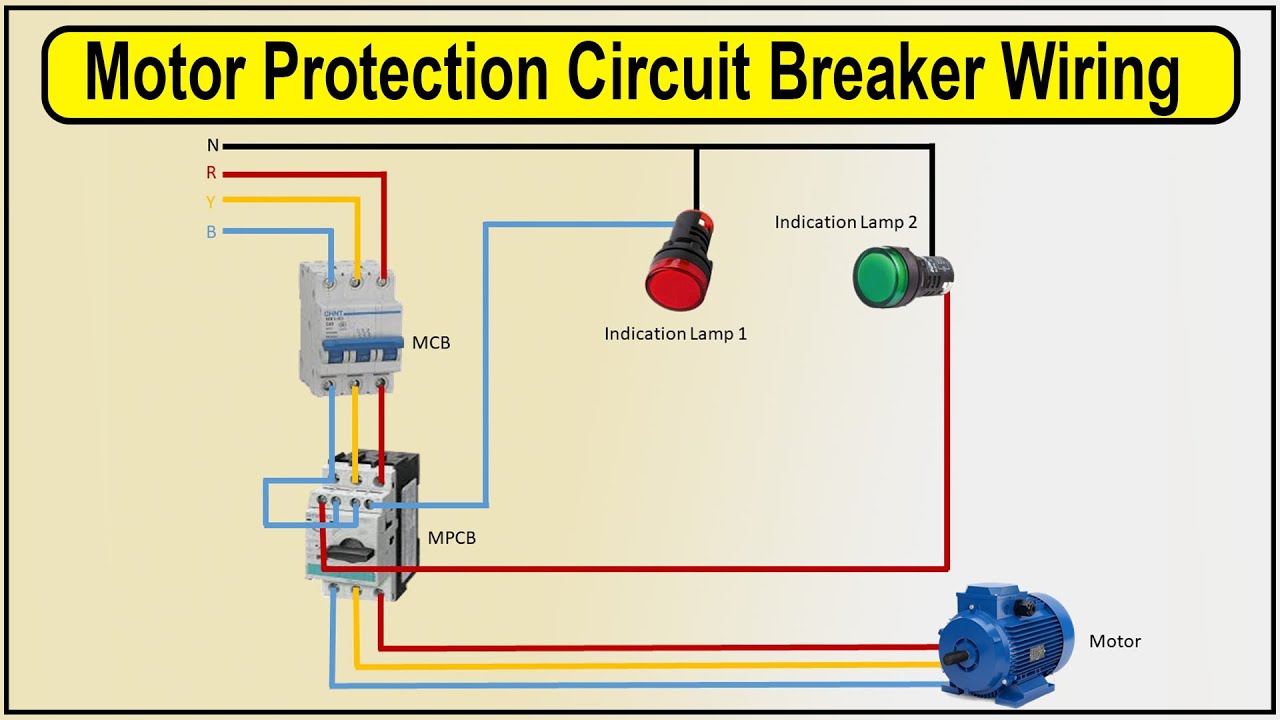 How to Make Motor Protection Circuit Breaker Wiring Diagram | MPCB