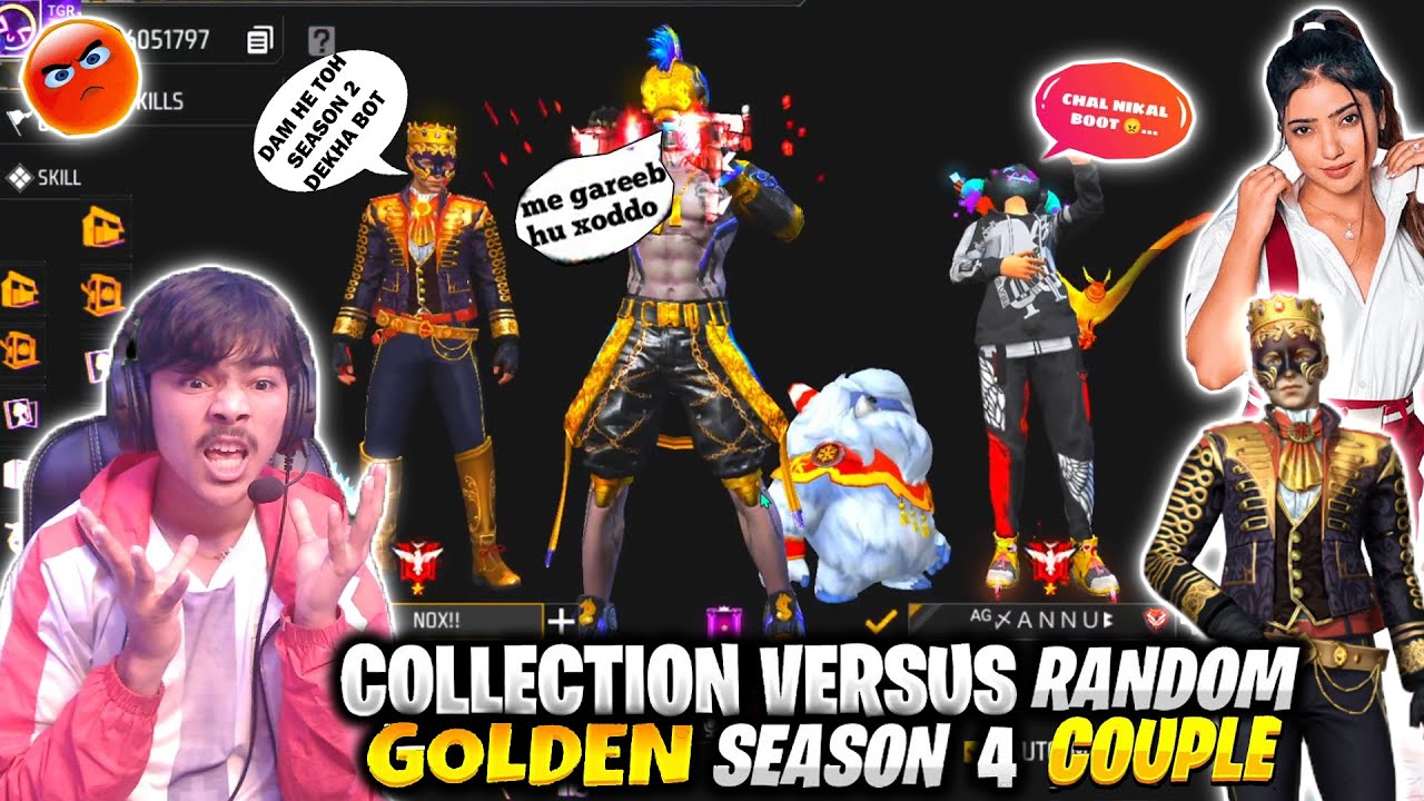 COLLECTION VERSES WITH GOLDEN RANDOM SEASON 4 CUTE GIRL GF BF😱