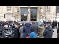 Arrive du cercueil de gaspard ulliel a lglise saint eustache  paris