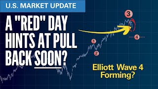 'RED' Day Hints at Pull Back ... Elliott Wave 4 Begins? | Elliott Wave S&P500 VIX Technical Analysis