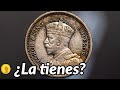 Hay un arma muy rara en esta moneda de plata. ¿La has visto?