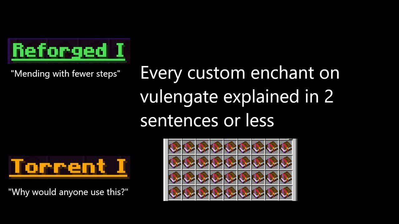 Every custom enchant on vulengate, explained in 2 sentences or less