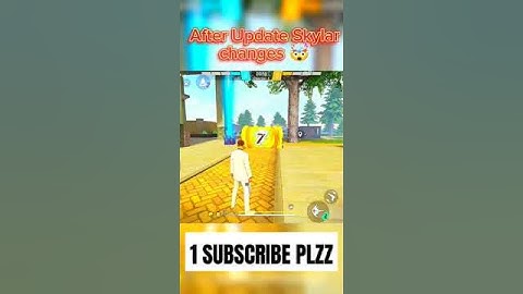 Skyler Character Ability After Update 🔥 Free Fire Skyler Character Skill Change #tgarmy #freefire