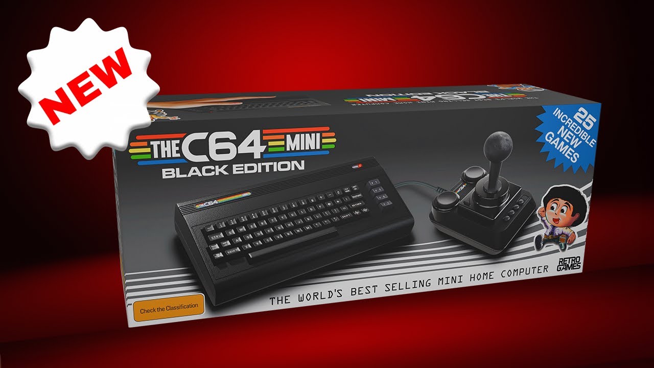 NEW!!! THEC64 Mini Black Edition from Retrogames Ltd - YouTube