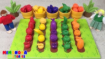 Colores para niños 🌽🍅 Learning Resources Veggie Farm ✨ Mimonona Stories