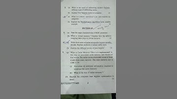 pgdca 1st sem. question paper computer architecture and organisation 2023 #computerquestion