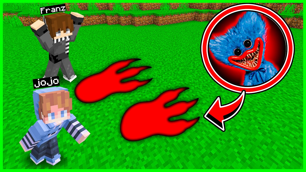 GAWAT!! AKU MENEMUKAN JEJAK KAKI MONSTER HUGGY WUGGY di MINECRAFT