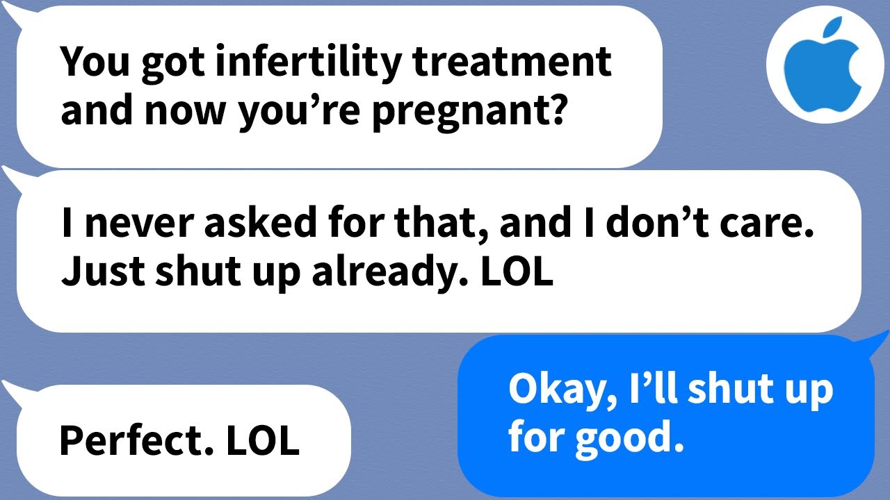 【Apple】I finally got pregnant after getting treated for my infertility but my husband doesn't care..