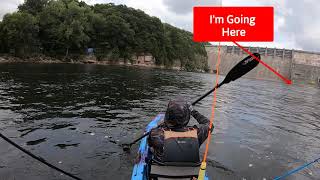 You Won't Believe what I CAUGHT Kayak Fishing Generating Water at Center Hill Dam (DANGER)