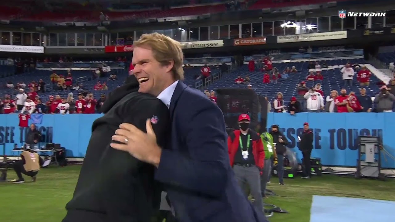 George Kittle funny sideline interaction with Greg Olsen😅