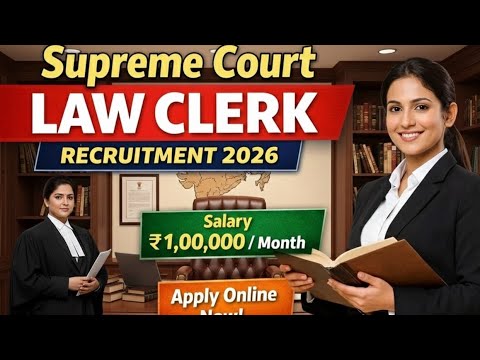 Supreme court Law clerk cum research associate law vacancy freshers and ...