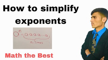 Simplifying exponents \\ How to simplify power _ basics of mathematics .