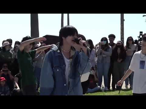 At My Worst cover by Leo - Trainee A busking in LA