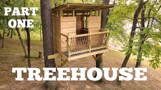 Ultimate Real Tree House / Tree Fort Build  Part 1  Platform and Support Structure