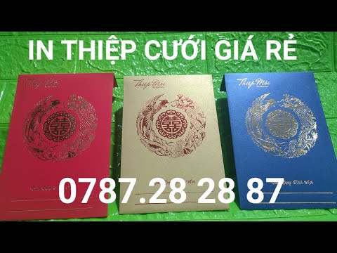 Video #1001 Mẫu thiệp cưới giá rẻ -Thiệp cưới mẫu mới /... - youtube