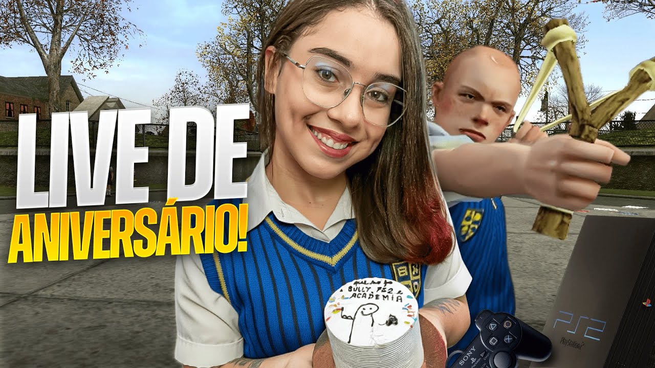 LIVE DE ANIVERSÁRIO - JOGANDO BULLY NO PS2 FT. IRMÃOZINHO
