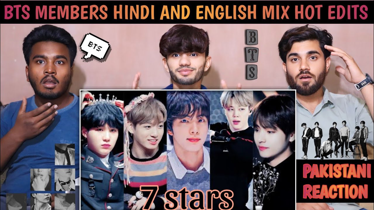 Bts All Members Hindi And English Edits - Pakistani Reaction - Usman Rajpoot