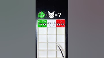 Guess the mixed colors of Sprunki  #sprunki #colormixing #incredibox #satisfying #asmr