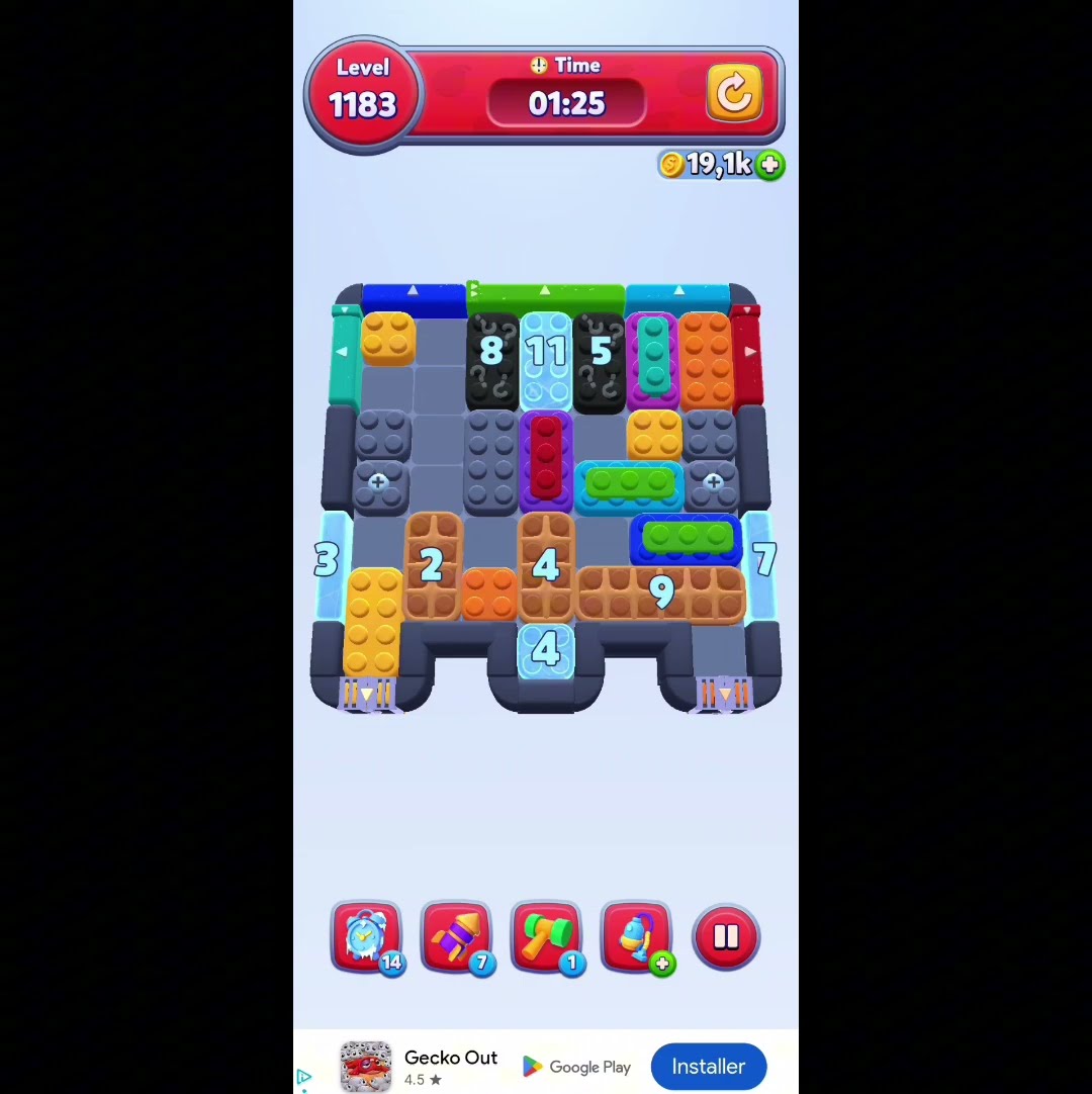 Color Block Jam - Level 1183 solution #games #gaming #puzzle