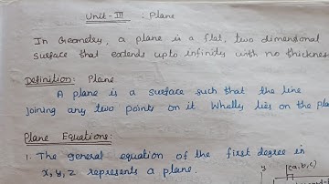 Planes # introduction # Analytical Geometry # 3D # Tamil # Planes equation in different forms