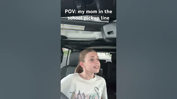 My mom in the school pickup line