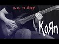 Korn - Here To Stay  (guitar cover)