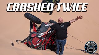 2 CRASHES Almost DIED in Can Am X3, Maverick R and Pro R Blast Dunes - Ep 326