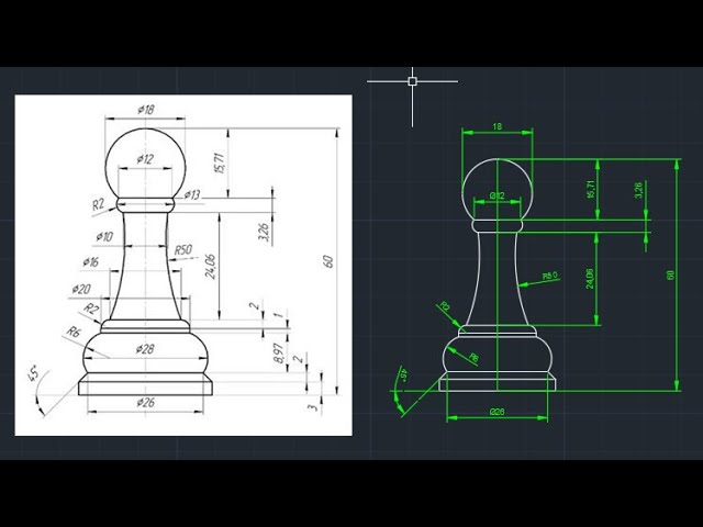 Figura de cavalo de xadrez 2d em AutoCAD, CAD (28.62 KB)