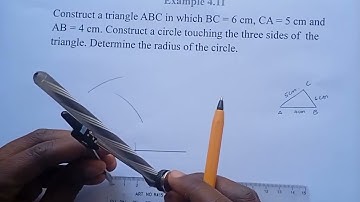 GRADE 7: CONSTRUCTION OF INSCRIBED CIRCLE.