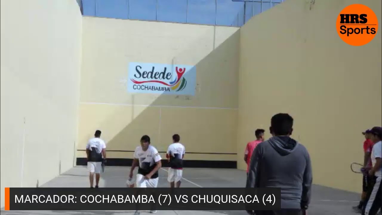 RAQUETA FRONTON: Final Open Varones entre Cochabamba  VS  Chuquisaca | Cochabamba 08/2021