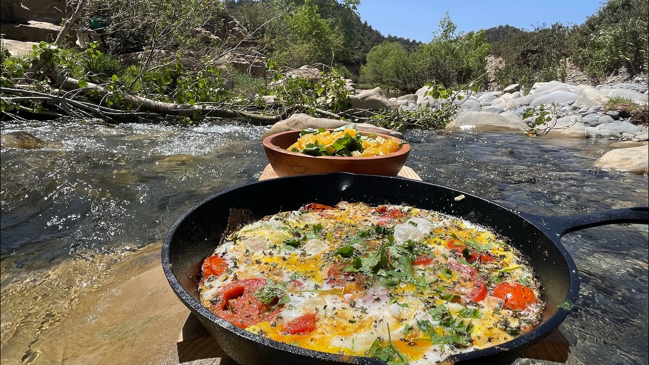 Cooking In Nature Wilderness Breakfast: ASMR Cooking in Nature 🔥 Outdoor Cooking No ...