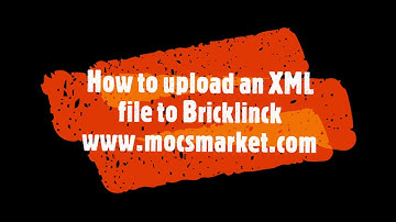 How to upload the XML file on bricklinck for buy pieces for your Lego® custom instructions