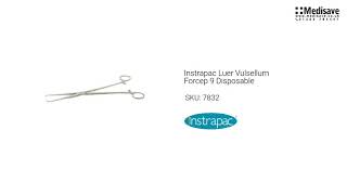 Instrapac Luer Vulsellum Forcep 9 Disposable 7832