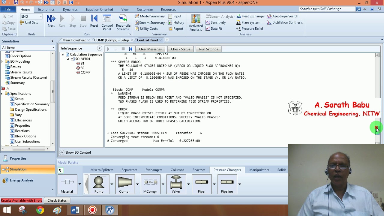 Lecture 38: Optimization Example 3 in Aspen - YouTube