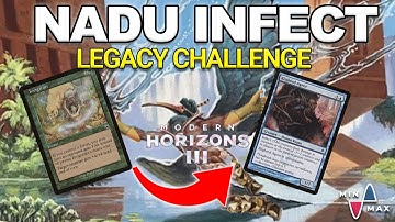 Popping Off with Pump Spells! Legacy Challenge with Infect feat. Nadu | Maxtortion | MTGO | MH3