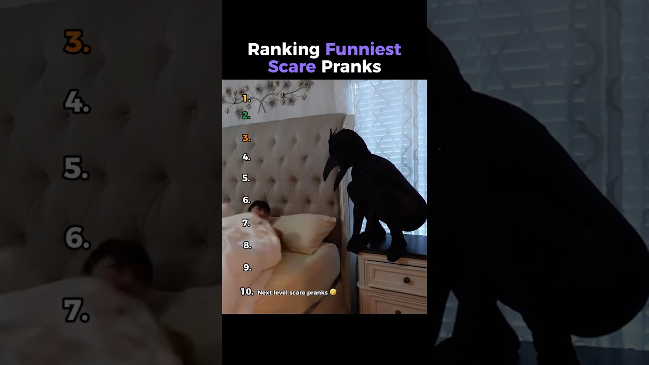 Ranking Funniest Scare Pranks ?? #shorts